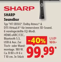 Soundbar HT-SB302