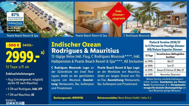 Hp - Indischer Ozean Rodrigues & Mauritius