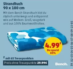 Strandtuch 90 x 180 cm