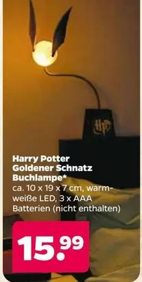 Harry Potter - Goldener Schnatz Buchlampe