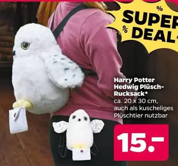 Harry Potter - Hedwig Plüsch-Rucksack
