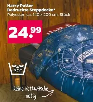 Harry Potter - Bedruckte Steppdecke