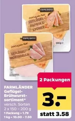 Geflügel-Brühwurst-sortiment