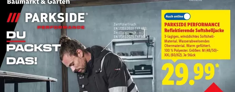 Reflektierende Softshelljacke