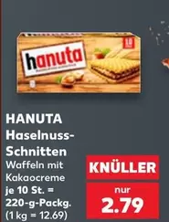 Haselnuss-Schnitten Waffeln mit Kakaocreme