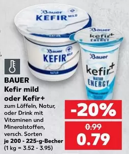 Bauer - Kefir mild oder Kefir+