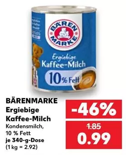 Ergiebige Kaffee-Milch
