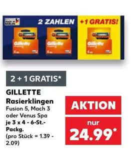 Gillette - Rasierklingen Fusion 5, Mach 3 oder Venus Spa