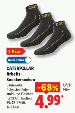 Caterpillar - Arbeits-Sneakersocken
