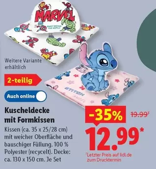 Marvel - Kuscheldecke mit Formkissen