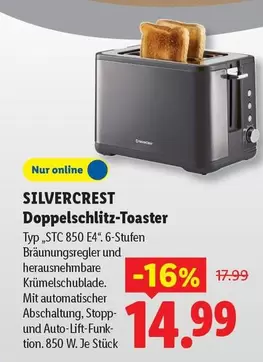 Doppelschlitz-Toaster Typ "STC 850 E4"