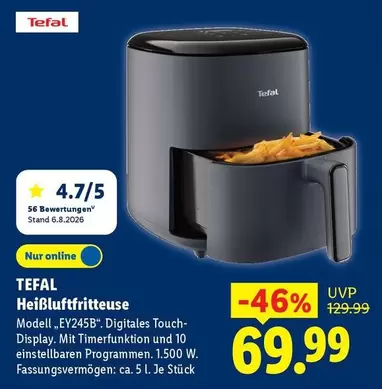 Tefal - Heißluftfritteuse Modell EY245B