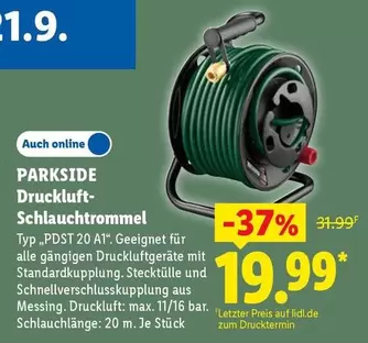 Druckluft-Schlauchtrommel Typ "PDST 20 A1"