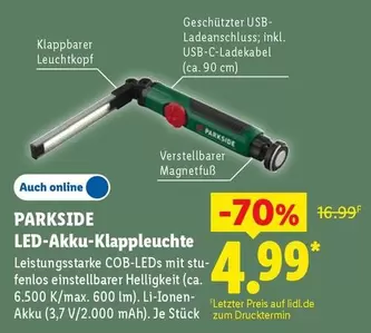 LED-Akku-Klappleuchte