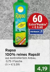 100% reines Rapsöl