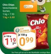 Chio Chips Verschiedene Sorten