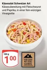 Hand - Käsesalat Schweizer Art