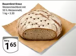 Bauernbrot Kreuz Weizenmischbrot