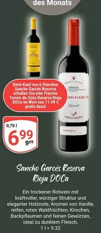 Wert - Sancho Garces Reserva Rioja DOCa
