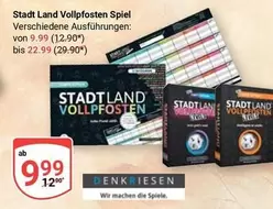 Stadt Land Vollpfosten Spiel