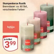 Stumpenkerze Rustik