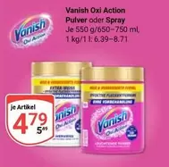 Vanish - Oxi Action Pulver oder Spray