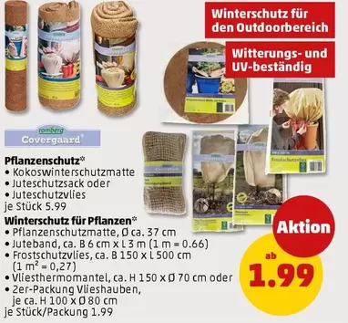 Pflanzenschutz
Kokoswinter schutzmatte, Juteschutzsack oder Juteschutzvlies