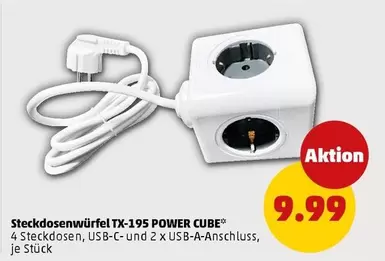 Cube - Steckdosenwürfel TX-195 POWER CUBE