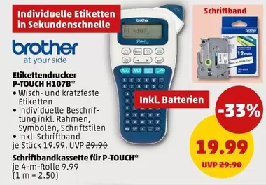 Brother - Etikettendrucker P-TOUCH H107B