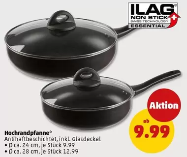 Swiss - Hochrandpfanne inkl. Glasdeckel