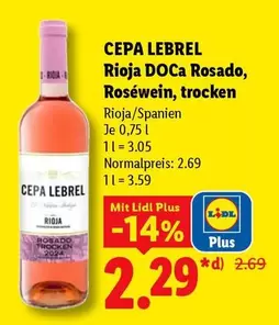 Rioja DOCa Rosado, Roséwein, trocken