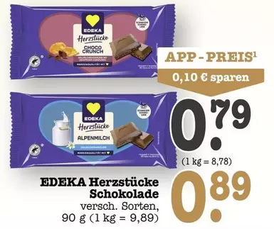 Crunch - Herzstücke Schokolade