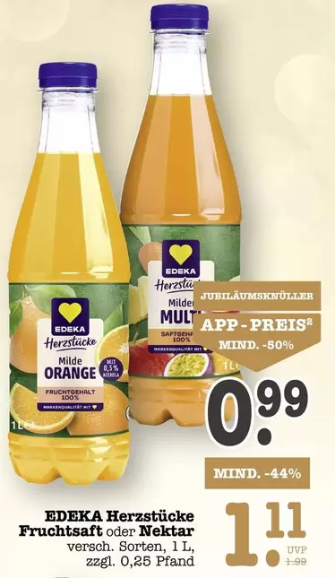 Orange - Fruchtsaft oder Nektar