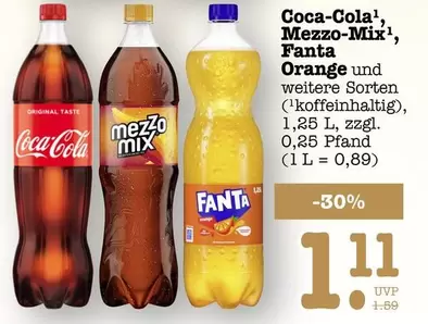 Coca Cola - Coca-Cola, Mezzo-Mix, Fanta Orange