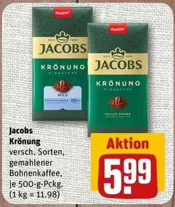 Krönung gemahlener Bohnenkaffee