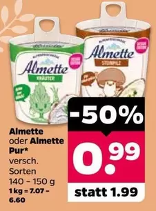 Almette oder Almette Pur*