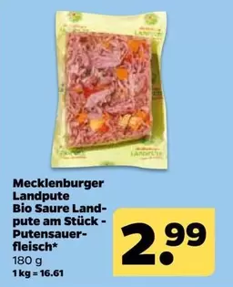 Bio - Mecklenburger Landpute  Saure Landpute am Stück - Putensauer-fleisch*