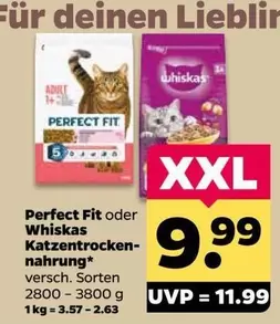 Whiskas - Perfect Fit oder Katzentrockennahrung