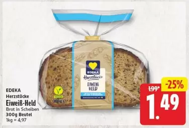 Eiweiß-Held Brot in Scheiben