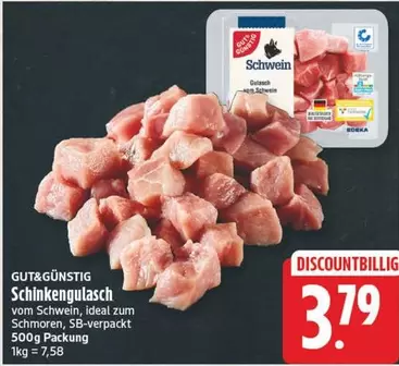 Ideal - Schinkengulasch vom Schwein