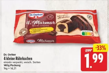 4 kleine Rührkuchen