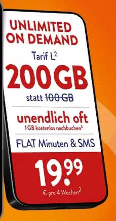 200 GB statt 100 GB