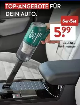 2-in-1-Akku-Handstaubsauger