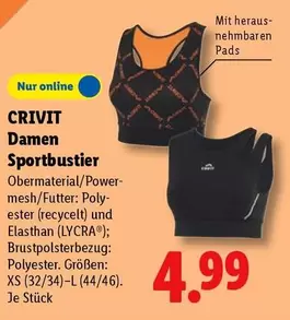 Damen Sportbustier