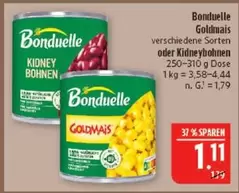 Bonduelle - Goldmais oder Kidneybohnen