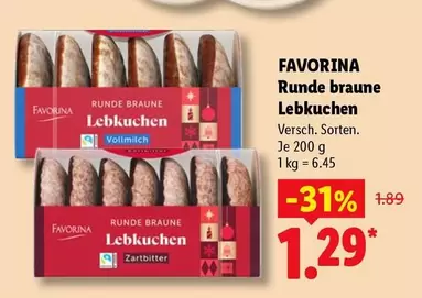 Lebkuchen - Runde braune
