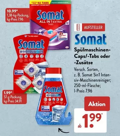 Spülmaschinen-Caps/-Tabs oder -Zusätze