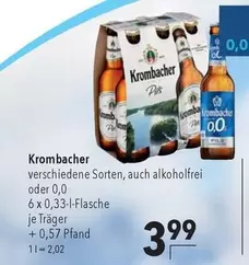 Krombacher - verschiedene Sorten, auch alkoholfrei oder 0,0