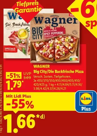 Big City/Die Backfrische Pizza Spicy Pepperoni