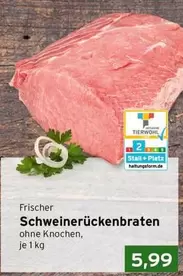 Schweinerückenbraten ohne Knochen